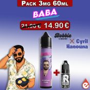 eliquide Pack 3mg - Myrtille Yuzu - BABA par BOBBLE LIQUIDE 60ml