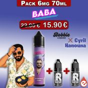eliquide Pack 6mg - Myrtille Yuzu - BABA par BOBBLE LIQUIDE 70ml