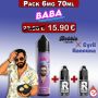 eliquide Pack 6mg - Myrtille Yuzu - BABA par BOBBLE LIQUIDE 70ml