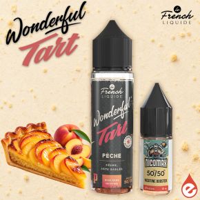Pêche 50ml 3mg - Wonderful Tart Le French Liquide Pêche 50ml 3mg - Wonderful Tart Le French Liquide