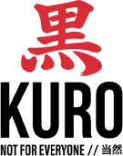 Logo officiel KURO Logo officiel de la gamme d'e-liquides KURO 80 ml.